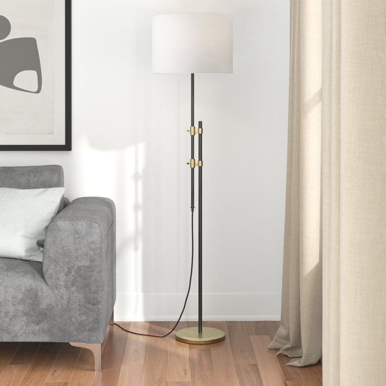 Tall metal on sale floor lamp